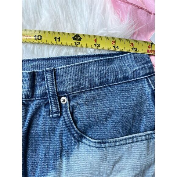 🆕 Juicy Couture Women's Relaxed Fit Tie Dye Denim 100% Cotton Jeans Size 31 Blue - Picture 7 of 13